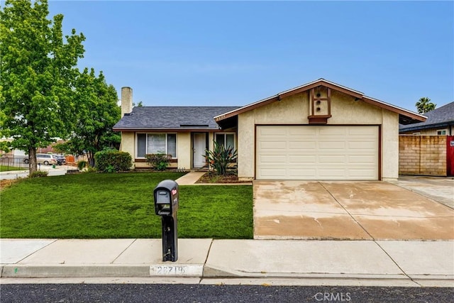 23719 White Owl Ct, Moreno Valley, CA 92553 - single story home featuring a garage, stucco siding, and driveway