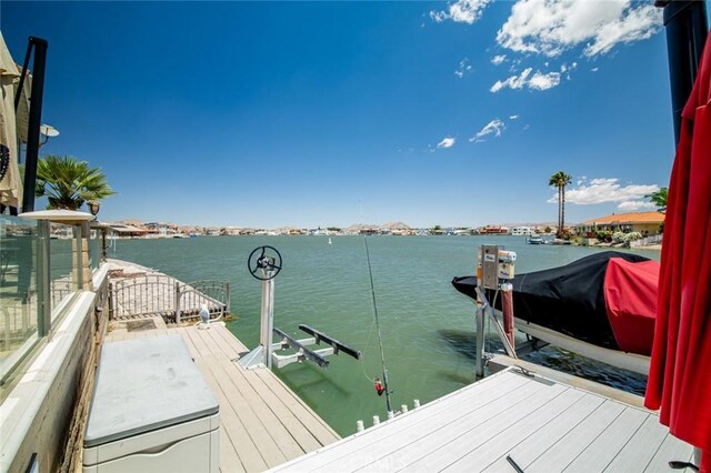 13545 Anchor Dr, Victorville, CA 92395 - dock area featuring a water view