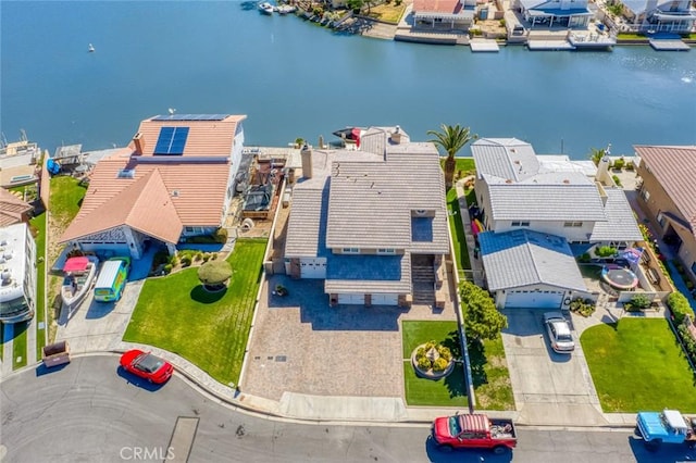 13545 Anchor Dr, Victorville, CA 92395 - aerial perspective of suburban area with a nearby body of water