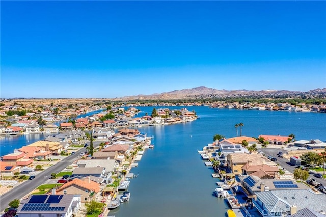13545 Anchor Dr, Victorville, CA 92395 - aerial perspective of suburban area with a water and mountain view