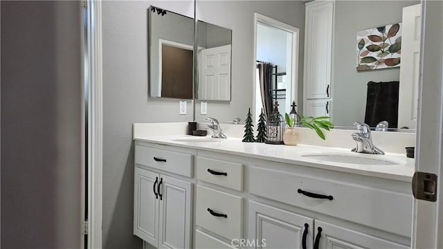 full bath featuring double vanity
