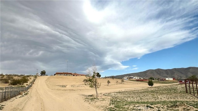 20333 Poppy St, Apple Valley, CA 92308 - view of dirt / gravel road with a mountain view and a view of countryside