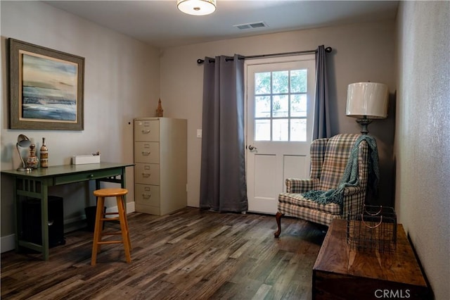 6338 Countryside Ct, Orland, CA 95963 - living area with wood finished floors and an office area