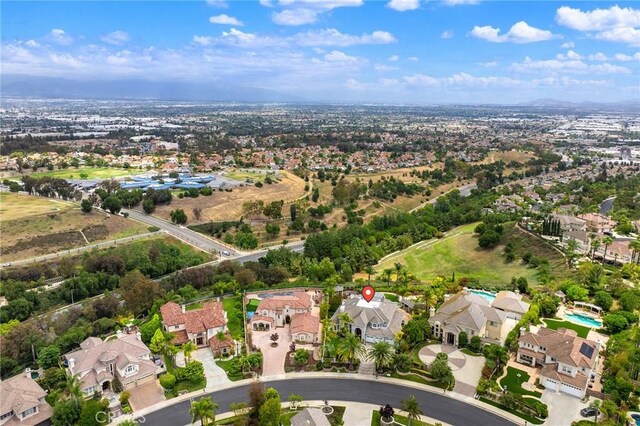 2638 Highridge Dr, Chino Hills, CA 91709 - aerial view of property and surrounding area with nearby suburban area