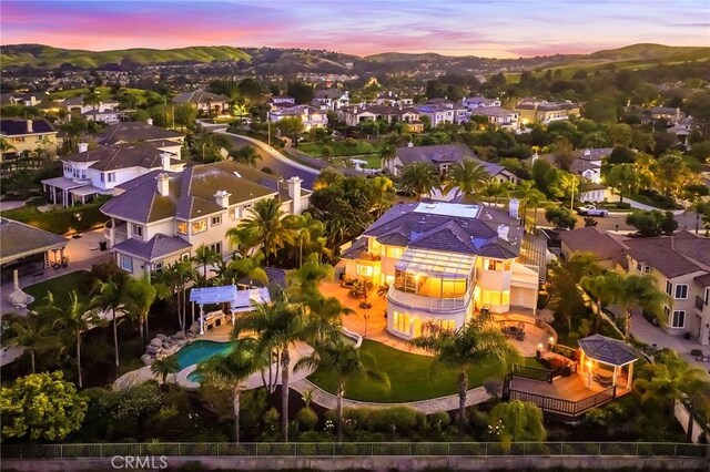 2638 Highridge Dr, Chino Hills, CA 91709 - aerial view at dusk of a residential view