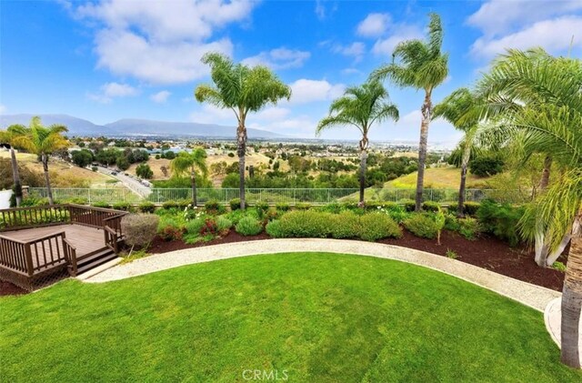 2638 Highridge Dr, Chino Hills, CA 91709 - view of yard with a deck with mountain view