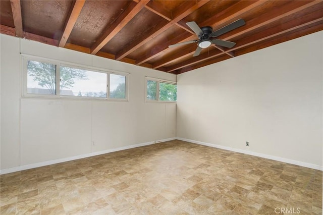 6016 Wilson Ave, South Gate, CA 90280 - unfurnished room with ceiling fan and baseboards