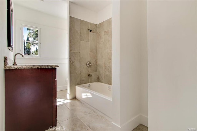 443 W Tichenor St, Compton, CA 90220 - full bath featuring shower / washtub combination, vanity, and baseboards