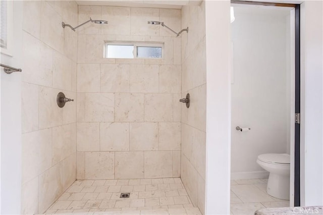 3035 Highridge Rd, La Crescenta, CA 91214 - bathroom featuring toilet, a shower stall, and tile patterned flooring