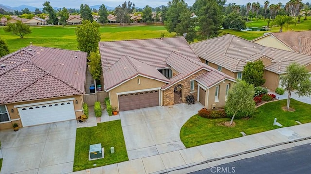 aerial view of residential area