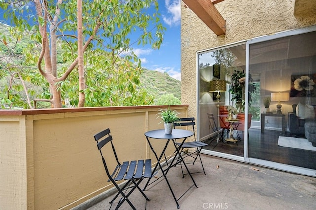 view of balcony