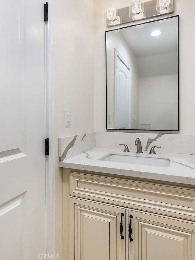 bathroom with vanity