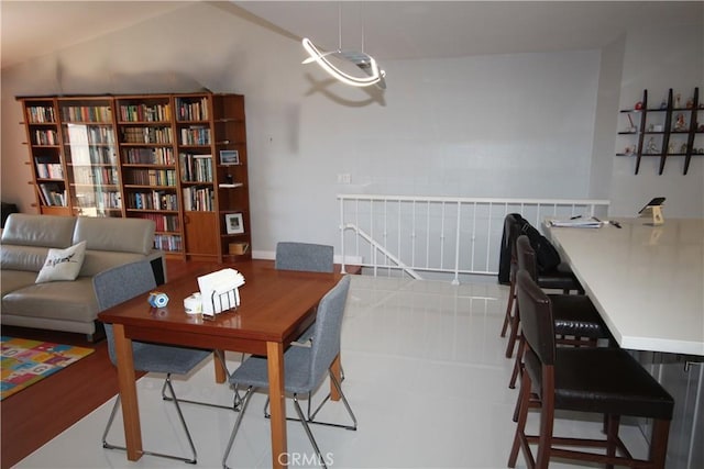 220 S Guadalupe Ave Unit 5, Redondo Beach, CA 90277 - living area featuring vaulted ceiling and wood finished floors