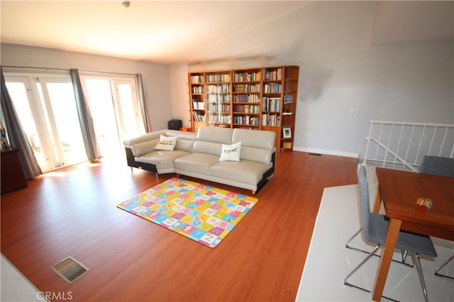 220 S Guadalupe Ave Unit 5, Redondo Beach, CA 90277 - living room featuring wood finished floors and baseboards