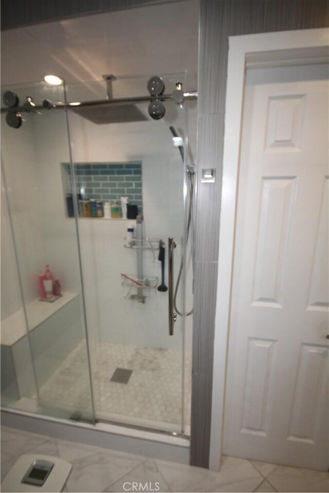 220 S Guadalupe Ave Unit 5, Redondo Beach, CA 90277 - full bath with a stall shower and tile patterned flooring
