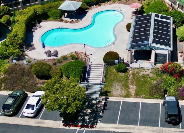 6990 Caminito Perico, San Diego, CA 92119 - drone / aerial view of a pool