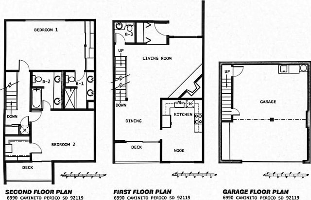 6990 Caminito Perico, San Diego, CA 92119 - view of home floor plan