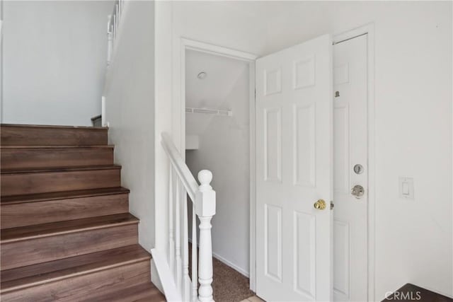 view of stairway