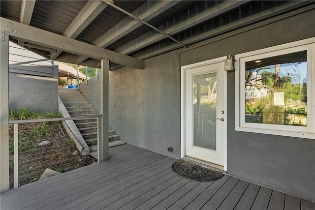 561 S Ventu Park Rd, Newbury Park, CA 91320 - wooden deck with stairway