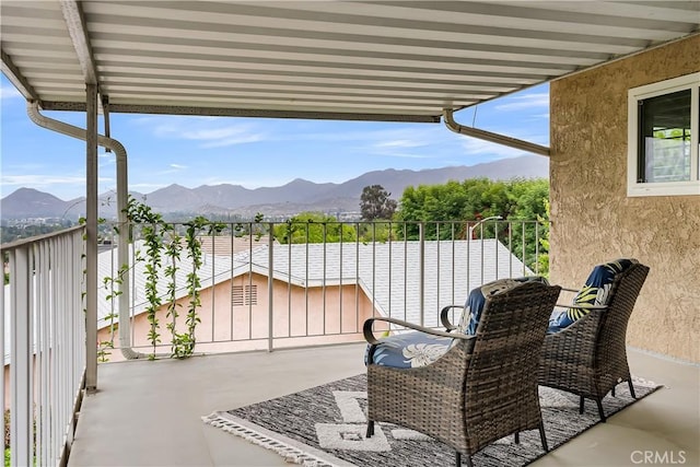 1475 Trenton Dr, Riverside, CA 92506 - view of patio / terrace featuring a mountain view