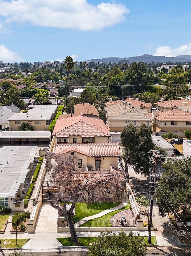 81 N Grand Oaks Ave Unit 102, Pasadena, CA 91107 - aerial view of residential area featuring mountains