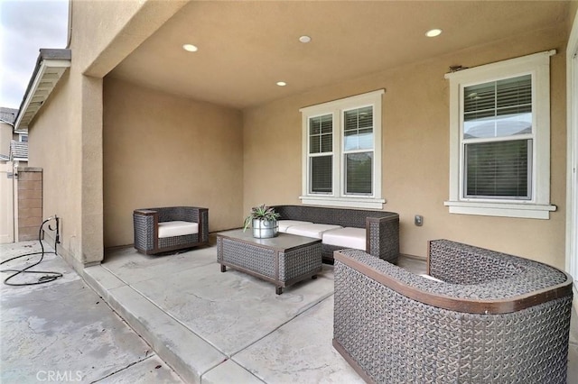 view of patio / terrace with an outdoor hangout area