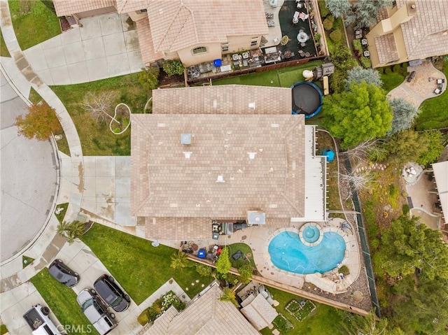 11874 Grayhawk Cir, Yucaipa, CA 92399 - bird's eye view of a pool
