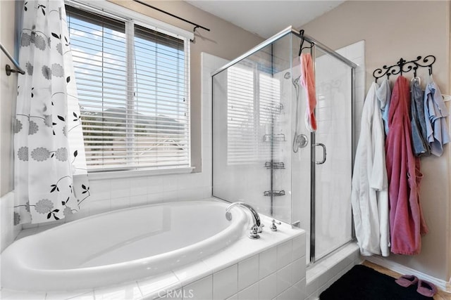 11874 Grayhawk Cir, Yucaipa, CA 92399 - bathroom featuring a shower stall and a garden tub