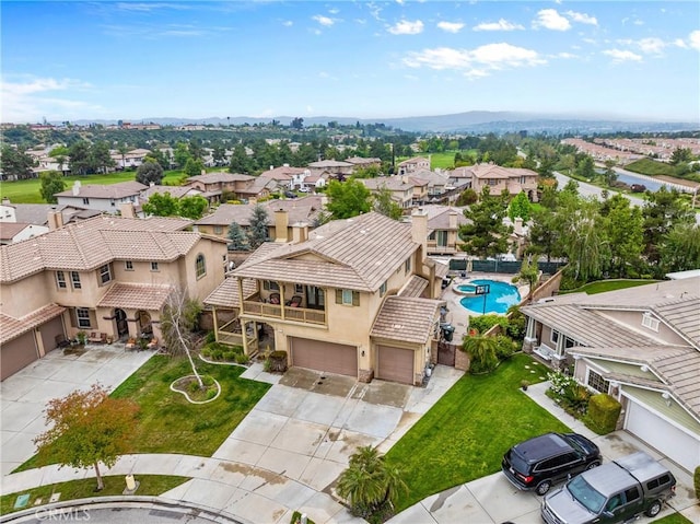 11874 Grayhawk Cir, Yucaipa, CA 92399 - aerial view of residential area featuring a pool