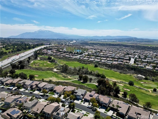 37089 Meadow Brook Way, Beaumont, CA 92223 - aerial view of property and surrounding area featuring a mountainous background and nearby suburban area