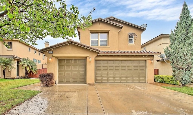 37089 Meadow Brook Way, Beaumont, CA 92223 - view of front of property with a tile roof, an attached garage, and stucco siding
