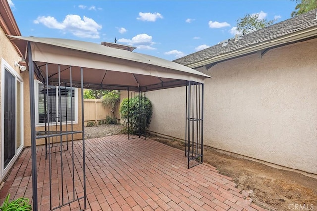 22951 Caminito Viento, Laguna Hills, CA 92653 - view of patio / terrace featuring a gazebo and fence