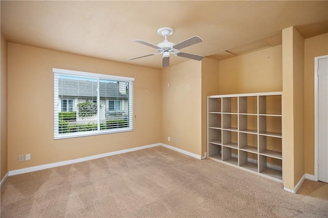 22951 Caminito Viento, Laguna Hills, CA 92653 - carpeted empty room with baseboards, ceiling fan, and attic access