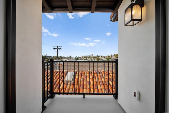 view of balcony