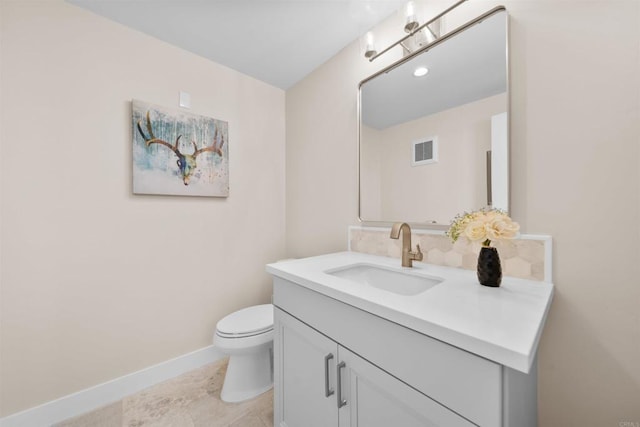 812 N Cleveland St Unit 3, Oceanside, CA 92054 - bathroom with vanity, toilet, and baseboards