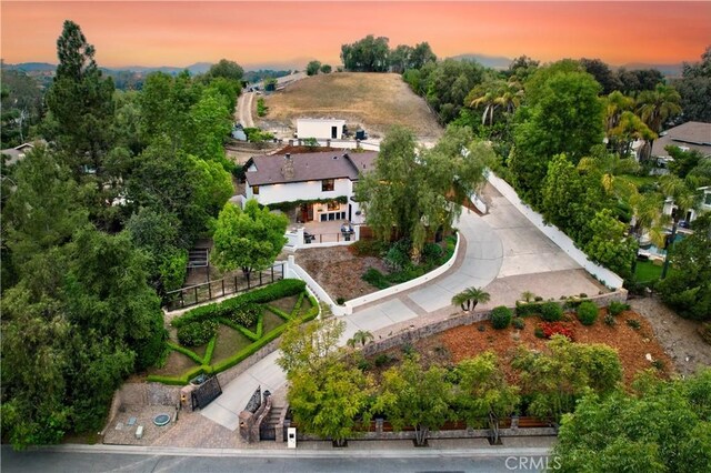 aerial view of property and surrounding area