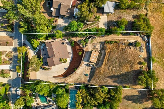 aerial view of property's location featuring property boundaries highlighted