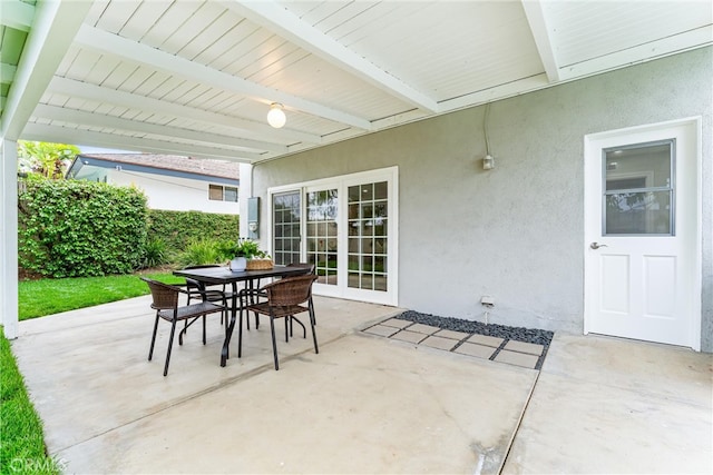 view of patio / terrace with outdoor dining area