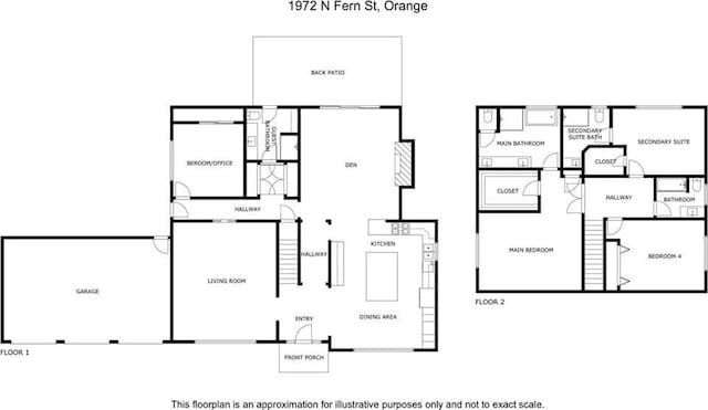 1972 N Fern St, Orange, CA 92867 - home floor plan