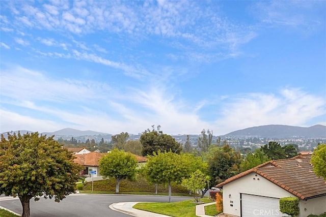 view of mountain background
