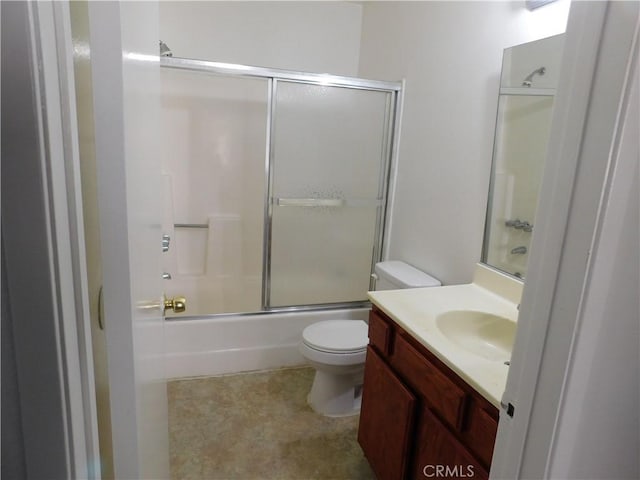 38625 25th St E, Palmdale, CA 93550 - full bath with toilet, shower / bath combination with glass door, and vanity