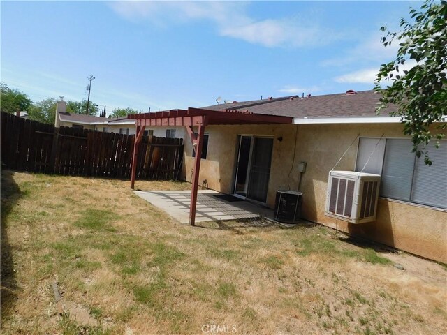 38625 25th St E, Palmdale, CA 93550 - rear view of property featuring a patio, stucco siding, and cooling unit