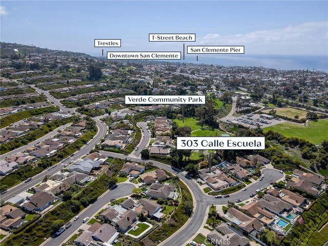 303 Calle Escuela, San Clemente, CA 92672 - aerial map of property and surrounding area