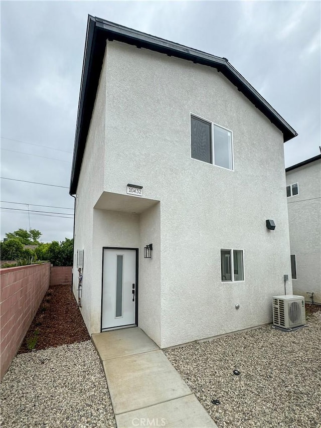 10430 Densmore Ave, Granada Hills, CA 91344 - rear view of house with stucco siding and fence