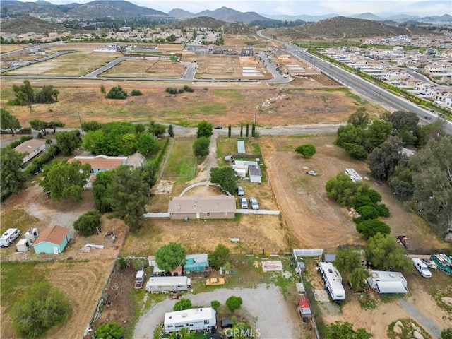 aerial overview of property's location with mountains