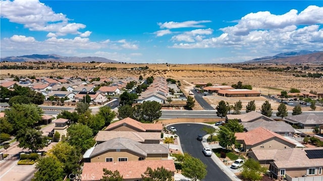 19536 Cherrydale Ct, Apple Valley, CA 92308 - aerial view of residential area featuring a mountainous background
