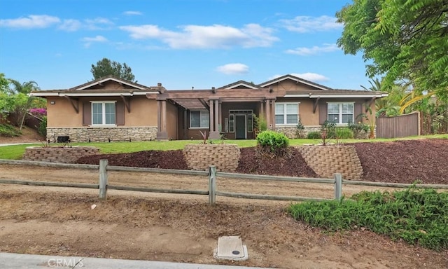 1232 Tucson Ave, Norco, CA 92860 - ranch-style home with stone siding and stucco siding