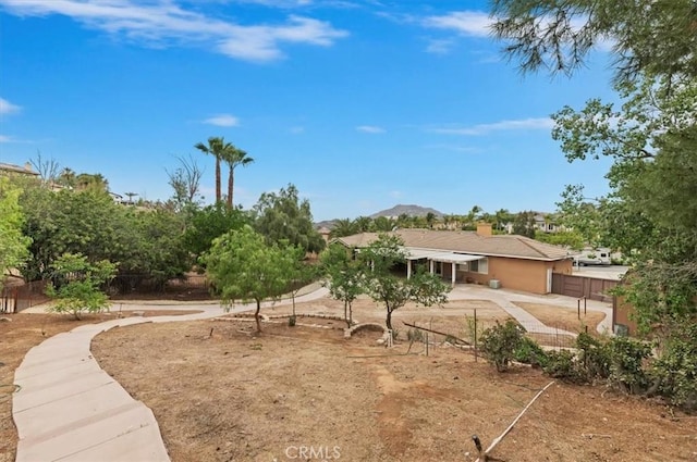 1232 Tucson Ave, Norco, CA 92860 - view of yard with fence and a mountain view