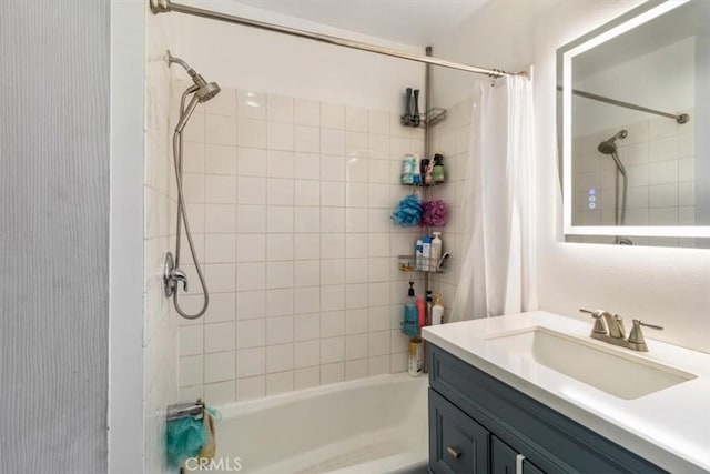4034 Durfee Ave, Pico Rivera, CA 90660 - bathroom featuring shower / tub combo and vanity