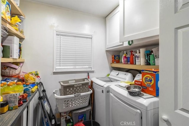 4034 Durfee Ave, Pico Rivera, CA 90660 - laundry area featuring washer and dryer and cabinet space